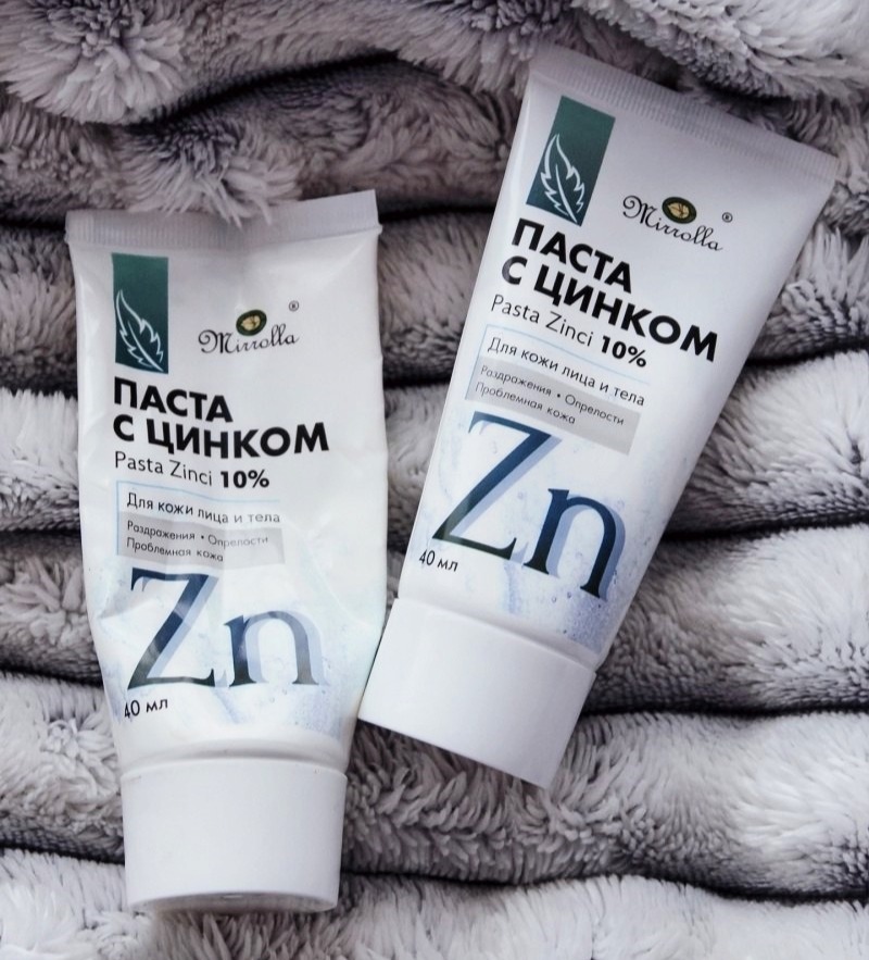 Паста цинковая Mirrolla 10%