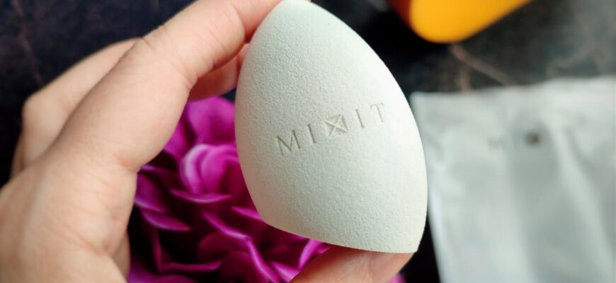 понжи для макияжа MIXIT Спонж с индикатором влажности