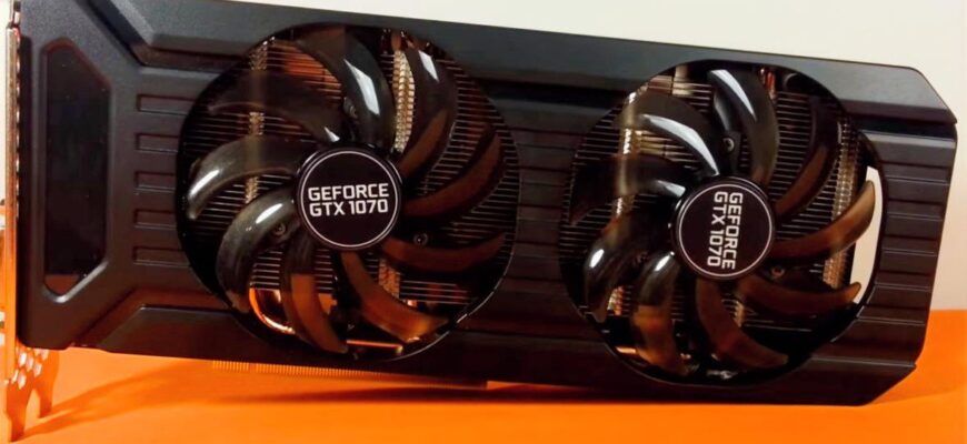 Видеокарта Palit GeForce GTX 1070 Dual 8Gb
