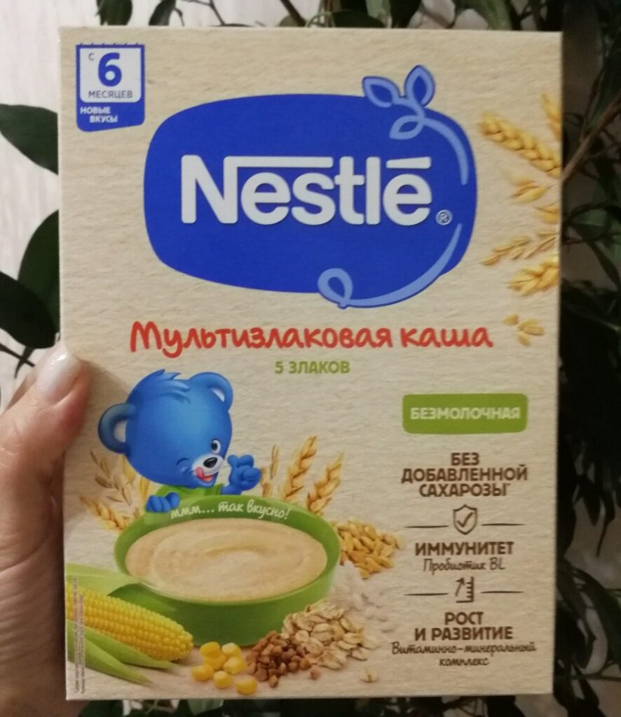 Детское питание Nestle Мультизлаковая каша 5 злаков безмолочная