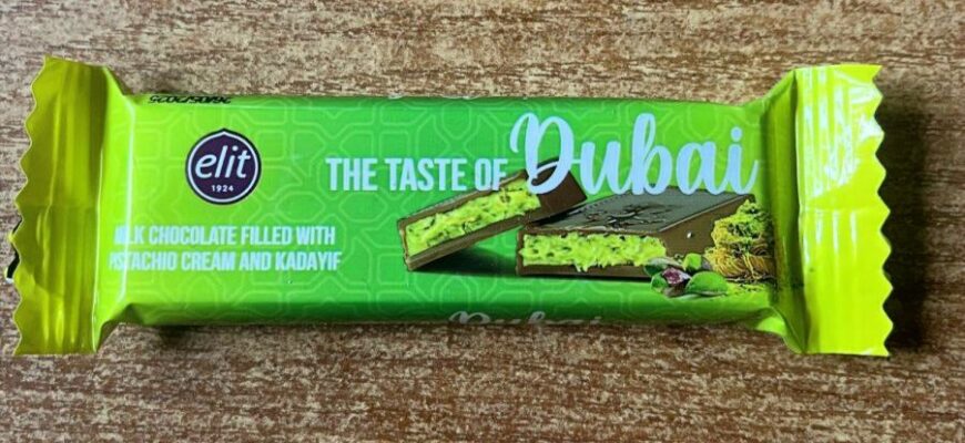Дубайский шоколад Elit 1924 The taste of Dubai молочный с фисташковой начинкой