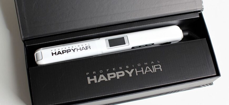 Утюжок ультразвуковой Happy Hair с узкими пластинами