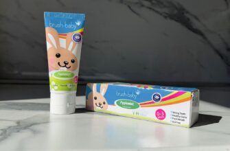 Зубная паста Brush-Baby Applemint со вкусом мятного яблока для детей от 0 до 3 лет