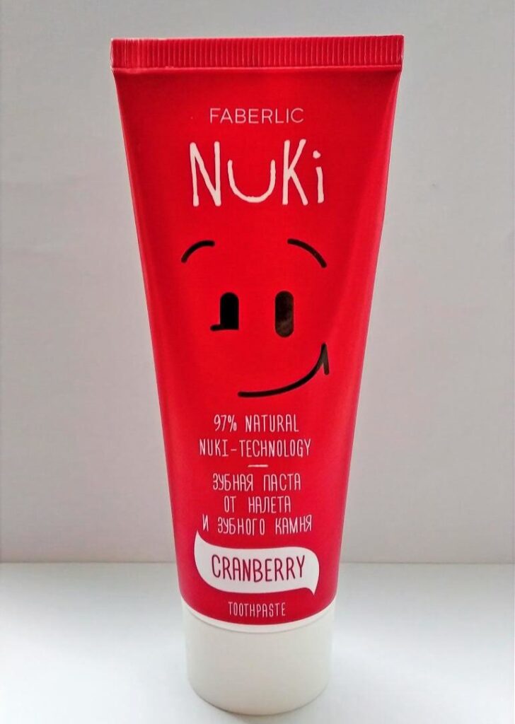 Зубная паста Faberlic Nuki От налета и зубного камня с экстрактом клюквы