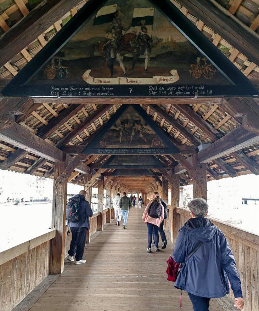 Пешеходный мост Капельбрюкке Люцерна