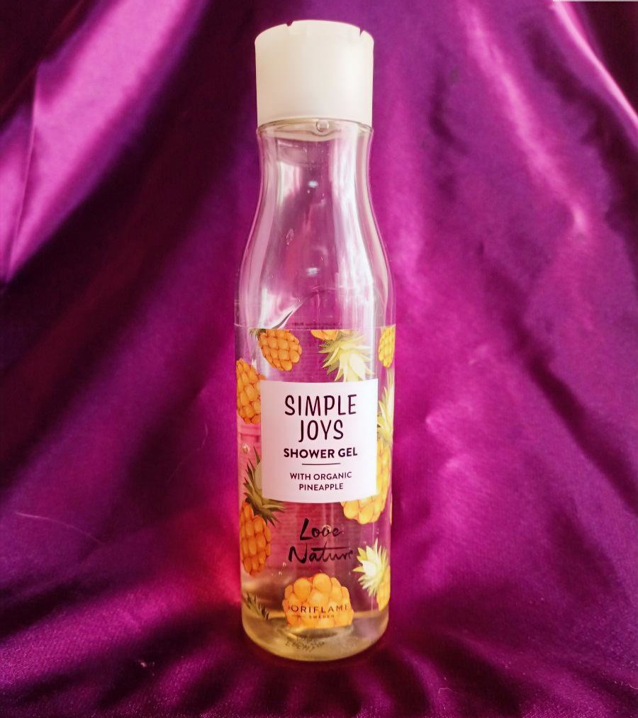 Гель для душа Oriflame Simple joys with organic Pineapple
