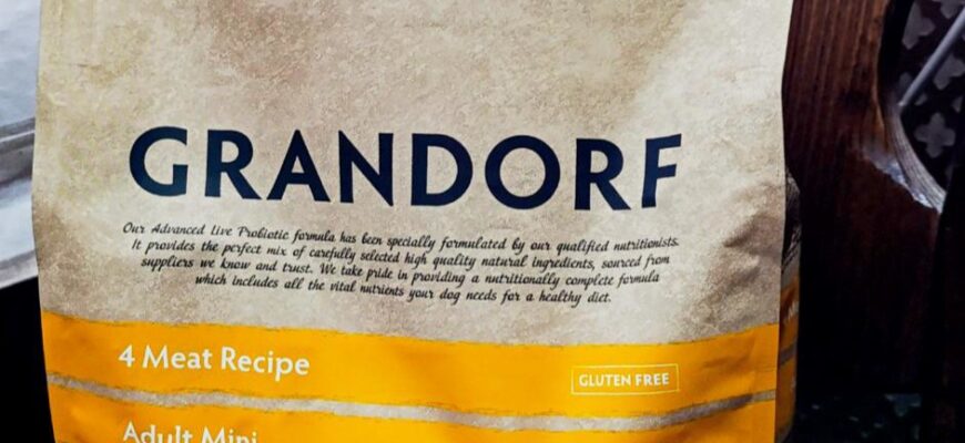 Сухой корм для собак Grandorf 4 вида мяса для мелких пород